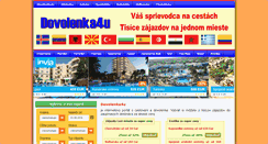 Desktop Screenshot of dovolenka4u.com
