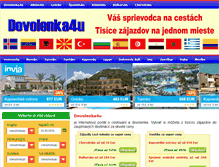 Tablet Screenshot of dovolenka4u.com